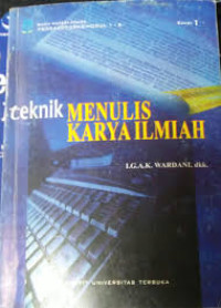 Image of Teknik Menulis Karya Ilmiah
